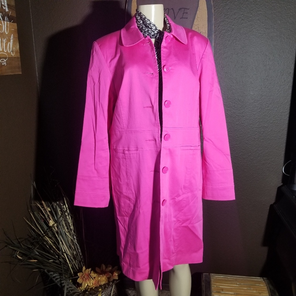 #19🎊Live 3/10/23 @7:30pm cst💗Stunning Great Condition XL Pink Field Gear Coat